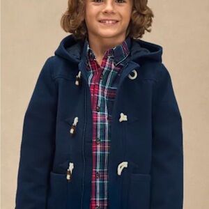 GAP Dark Blue Kids Pea Coat with Hood